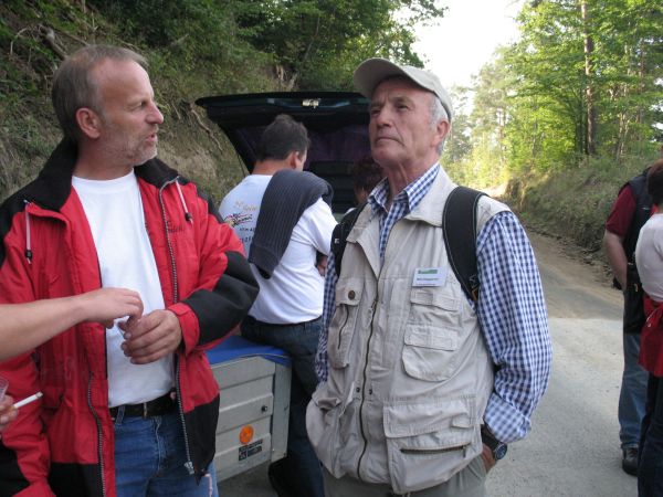 Wolfgang M&uuml;ller im Gespr&auml;ch mit unserm F&uuml;hrer Willi Klapperich