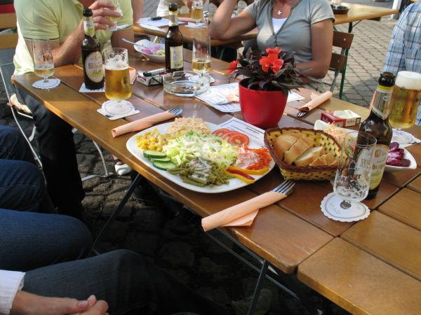 Salat mit Putenstreifen - vegetarische Variante