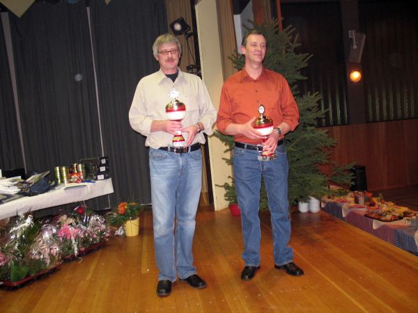 Clubmeister - Orientierungssport wurden (v.l.) Heinz-Bernd Baumeister und Udo Hantel
