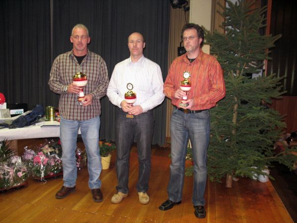 Clubmeister - Indoor-Kart Wal-Klasse 86 kg+ (v.l.) Hans-Gerd M&uuml;hlen (P 1), Edwin Schlich (P 2), Otto Gros (P 3)