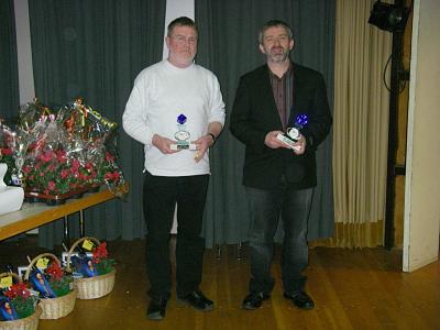 Die Helfer 2008 (v.l.) Reinhard Grones, Berthold Hantel es fehlt Ludwig Heuser