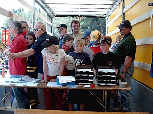 Warten auf die Ergebnisse und die Startreihenfolge