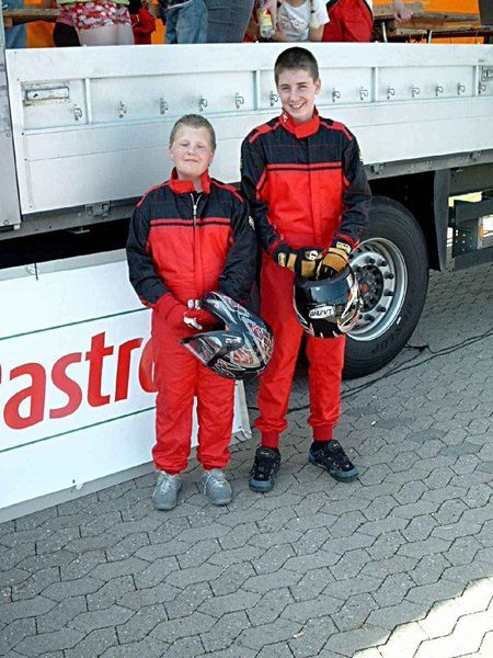 Kevin M&uuml;ller und Thomas Baumeister mal ohne Helm