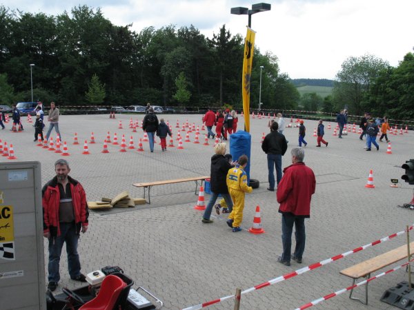 Ablaufen der Strecke vorm ersten Start