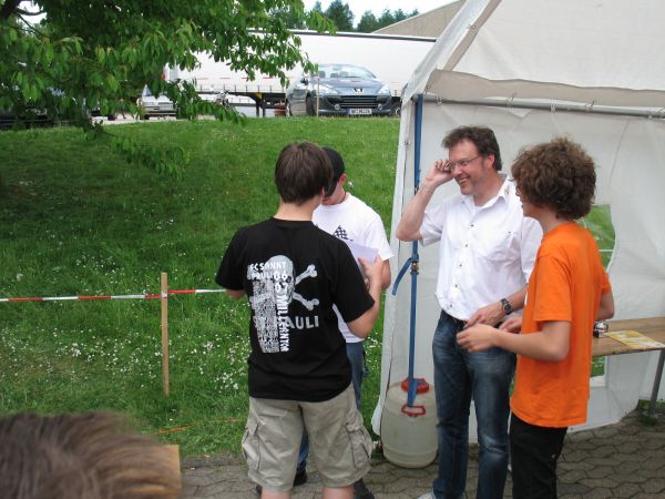 Siegerehrung K4 - Man kann schon wieder lachen