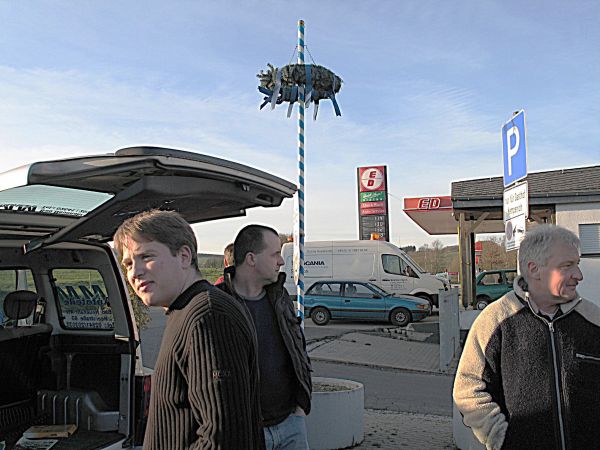 Warten auf die Abfahrt