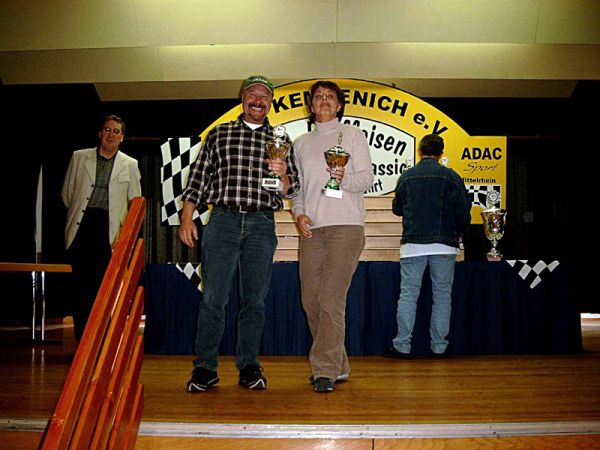 Sieger der Klasse 7, Autos bis Baujahr 1960, Manfred Helten und Susanne Bange-Helten
