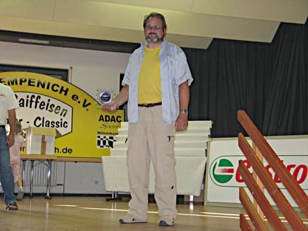 Hans J&uuml;rgen Schepp vertritt das, in der Mannschaftswertung, siegreiche Team vom MSC Adenau.