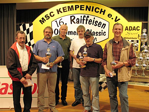 vl. Willi Frank, Hans-J&uuml;rgen Schepp, Daniel Keller, Heinz-Bernd Baumeister, Ludwig Heuser, Udo Hantel