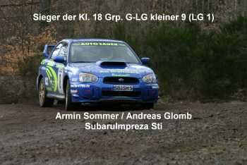 Sieger der Klasse 18 - Armin Sommer und Andreas Glomb im Subaru Impreza Sti