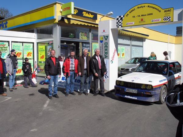 v. l. Wolfgang M&uuml;ller, Berthold Hantel,Jochen Seifert, Hermann H&ouml;fer am Start