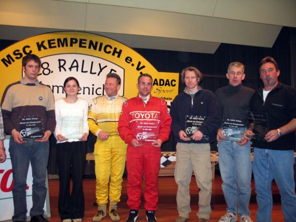 Die Gruppensieger - v. r. Teichmann/ Schneider (Y-Neu), Rohde oder Wolff (Y-Alt), Lambertz/ Wiegmann (N), Stanik/ M�ller (G)