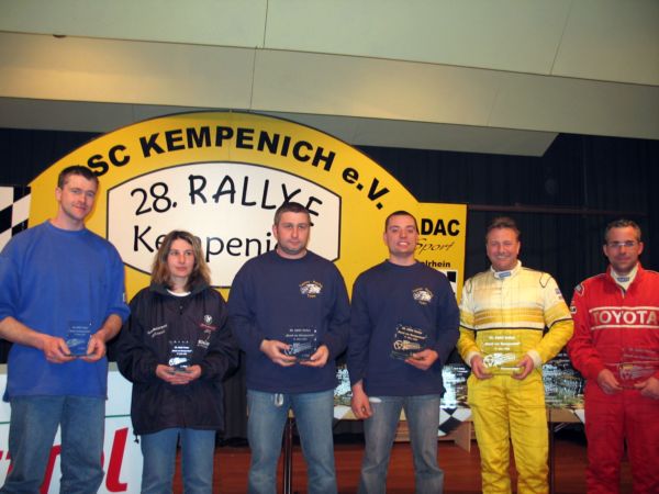 Sieger Klasse N3 - v. r. Lambertz/ Wiegmann (P1), Paulus/ Schmittberger (P2), Frank/ Rosan (P3)