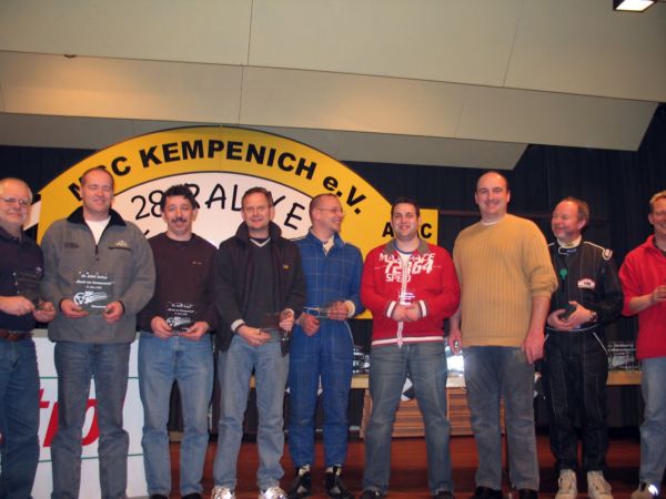 Sieger Klasse H13 - v. r. Bieg/ Birkholz (P5), Vogt/ Schmitt (P4), Schlink (P3), Moch/ Jerlitschka (P2), Schmidt/ Weidauer (P1)