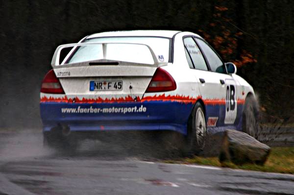 Marc und Alexandra F&auml;rber - Mitsubishi Lancer EVO4 - Quelle: www.rallyeracer.de - Christian B&auml;chel