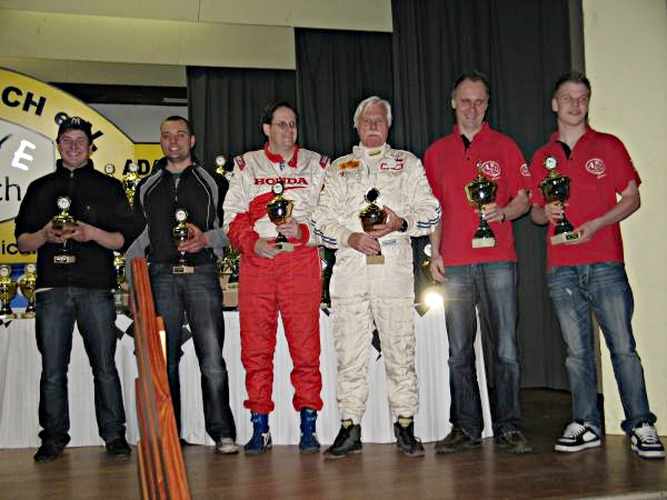 Sieger der Klasse N 3 v.r. Michael Abendroth/ Christoph Franke (P1), Andreas Mansfeld/ Gerd Ottenburger (P 2), Christian Paulus/ Dennis Zens (P 3)