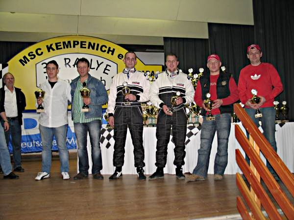 Sieger der Klasse H 13 v.l. Wilfried Bus/ Phillip Bus (P 2), Kai Sch�nborn/ Sascha Henrich (P 3), Dieter Hermes/ Rolf Klasen (P 2)