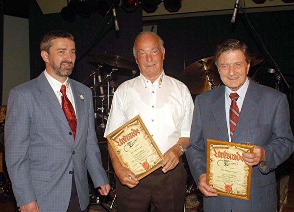 Die Gr&uuml;ndungsmitglieder v. links: Berthold Hantel (Vorsitzender), Werner Nett und Heinz Grones